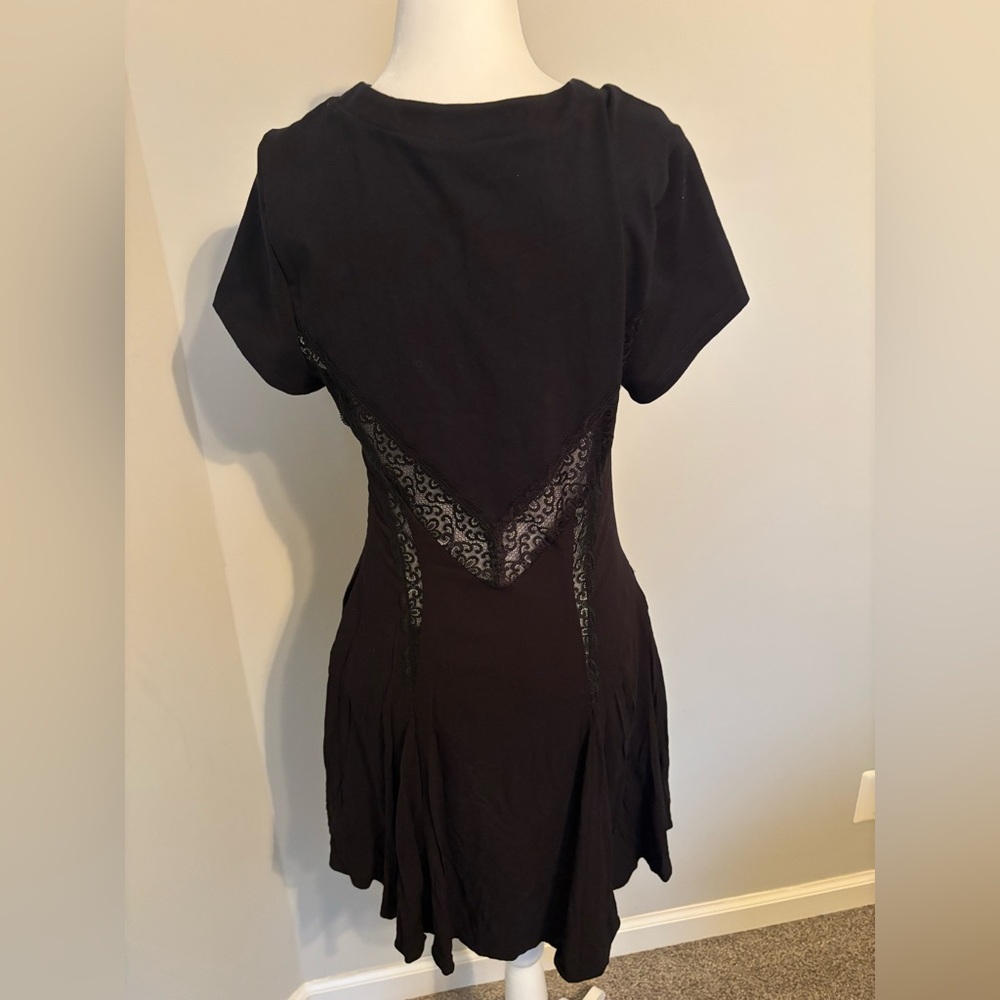 NWOT! FREE PEOPLE Cruz Mini Dress in Black - Picture 8 of 11